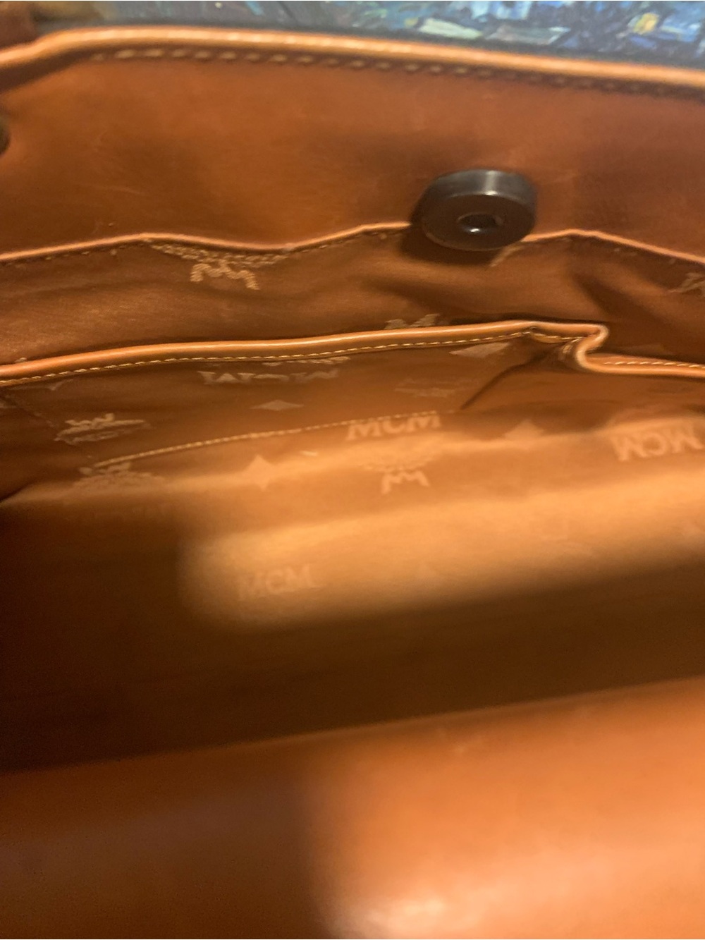 MCM Cognac handbag / shoulder bag limited Edition with COA - Picture 11 of 14